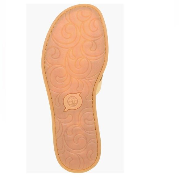Born Isabella Slide Leather Sandal, Cushioned Comfort Shoe, Size 10, Yellow, NWT - Picture 15 of 15